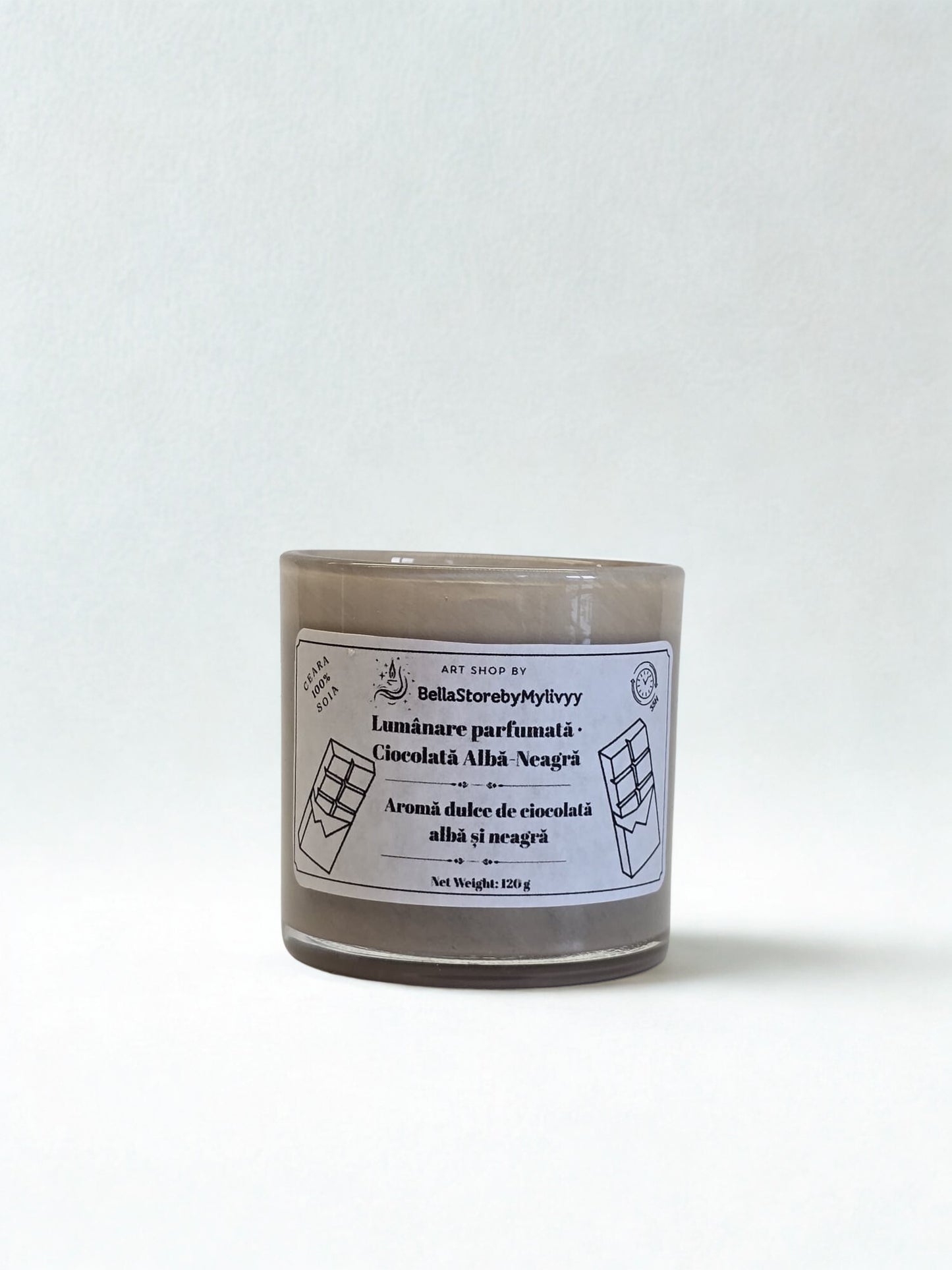 Lumânări parfumate handmade – Mentă, Ciocolată & Flori de Cireș