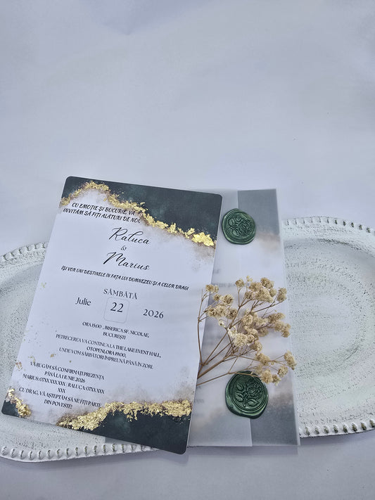 Invitație Smarald