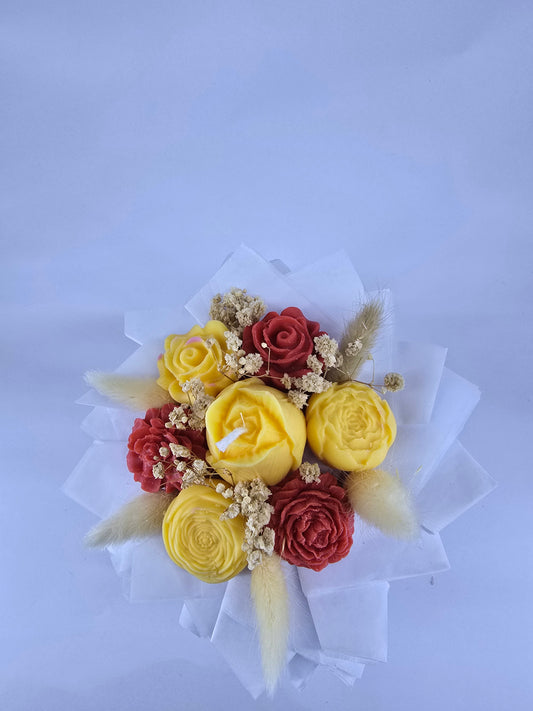 Buchet din ceară naturală handmade – Flori mereu fresh & fără griji 🌸