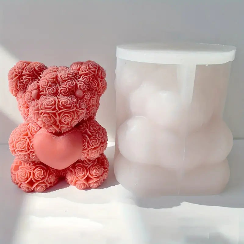 Lumânări ursuleți handmade - „Pufos & Drăgălaș”