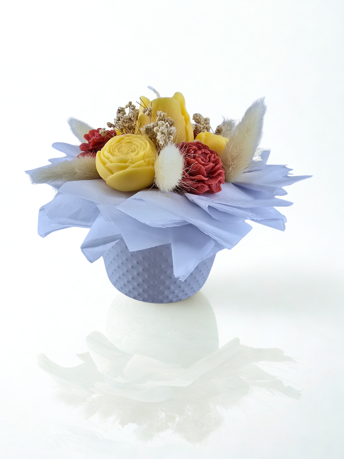 Buchet din ceară naturală handmade – Flori mereu fresh & fără griji 🌸