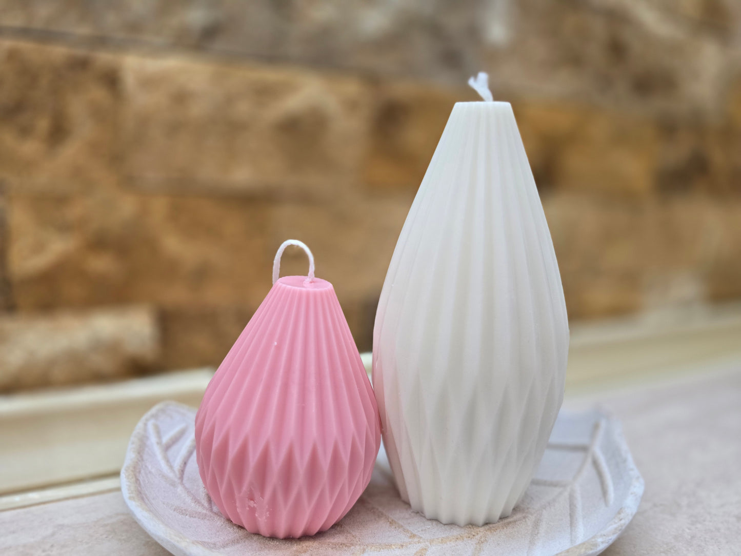 Handmade Pear-Shaped Wax Candle – A Unique & Elegant Gift