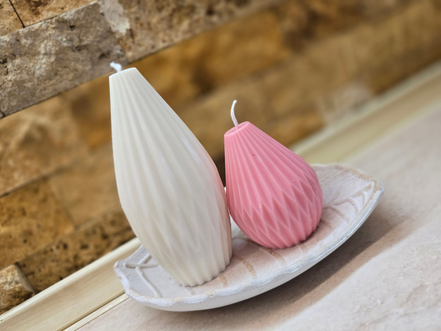 Handmade Pear-Shaped Wax Candle – A Unique Gift for Any Occasion