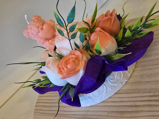 Everlasting Wax Flower Bouquet – Perfect for Weddings & Baptisms