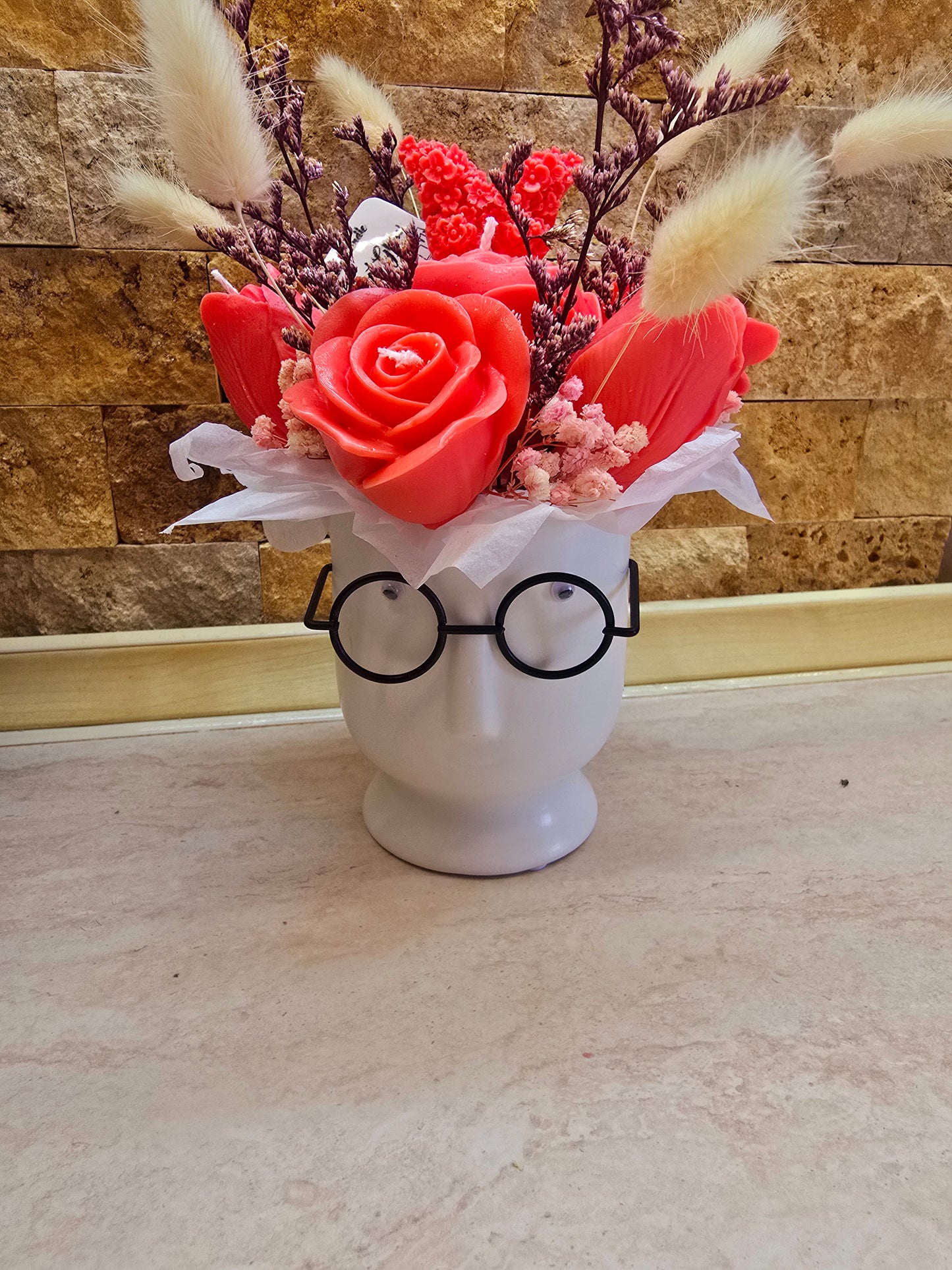 🌼 Profesorul Florilor - Buchet decorativ din ceară