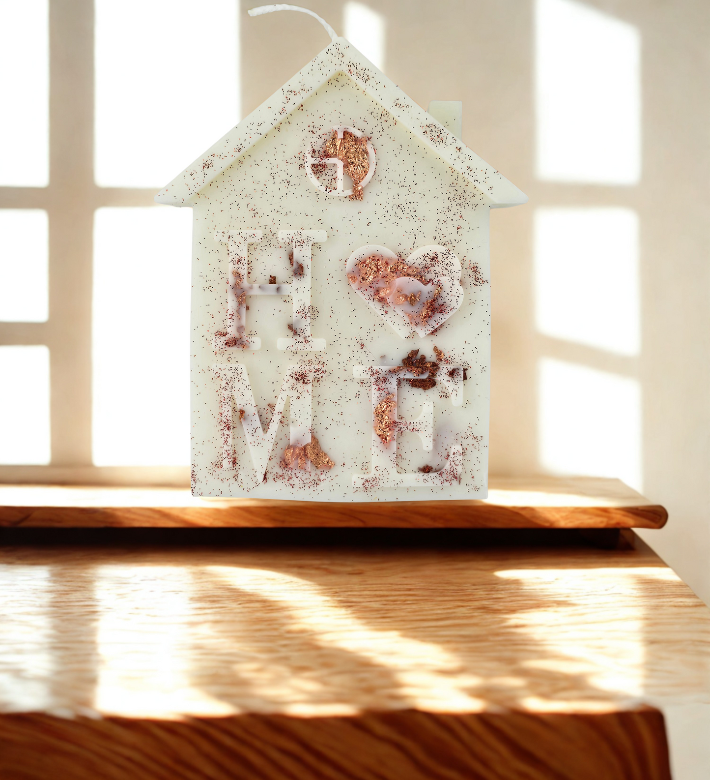 Căsuța „Home” - Lumânare decorativă din ceară naturală