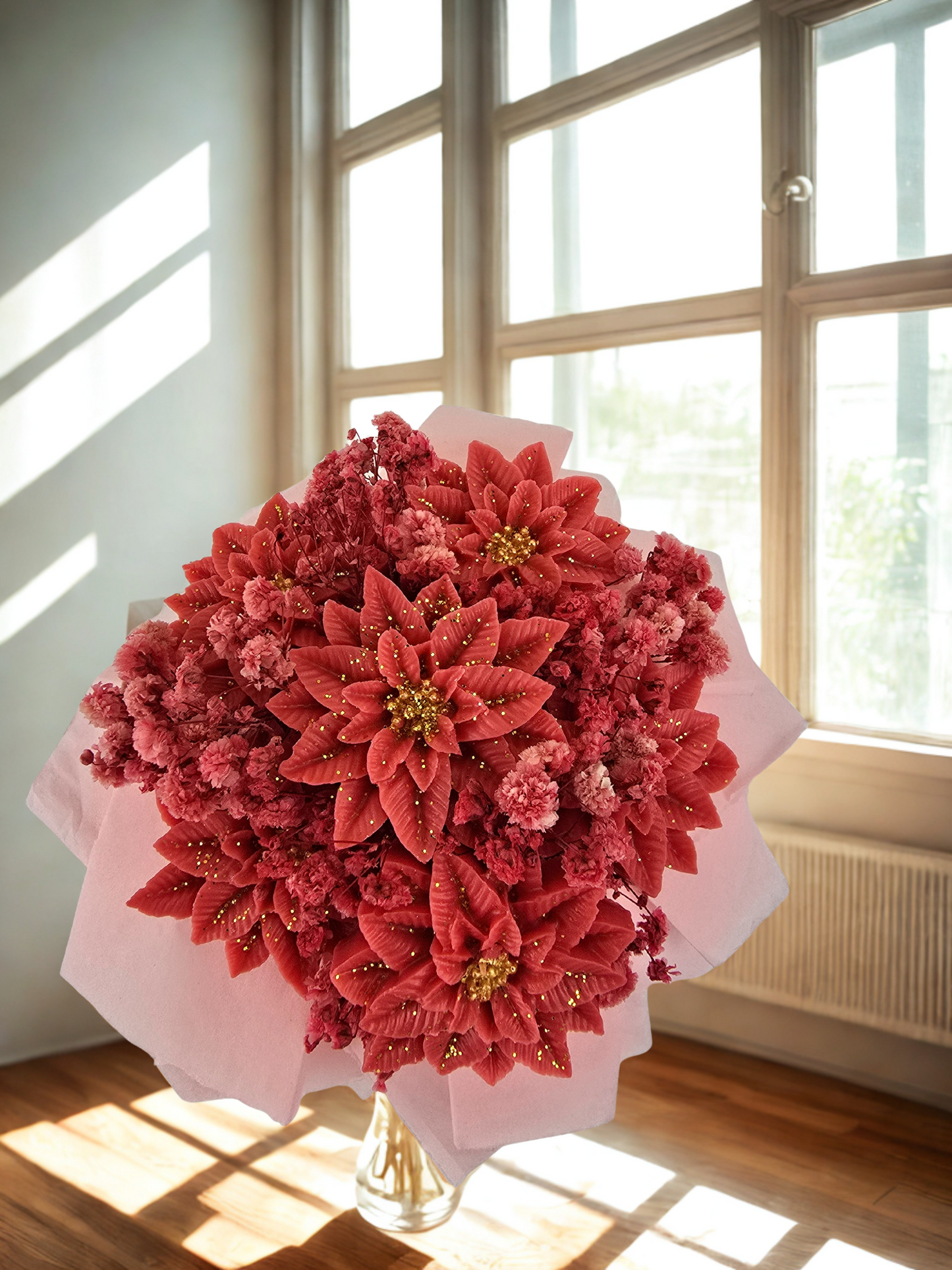 Aranjament Floral de Crăciun – Eleganță și Căldură