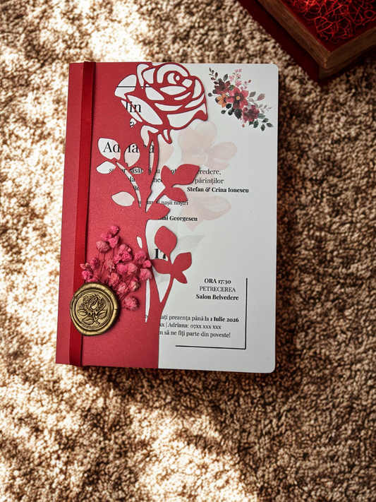 Invitație Trandafir