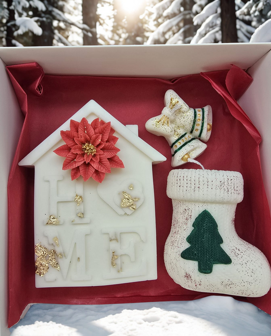 Pachet de Crăciun Handmade – Căsuță, Clopoței și Decorațiuni Festive