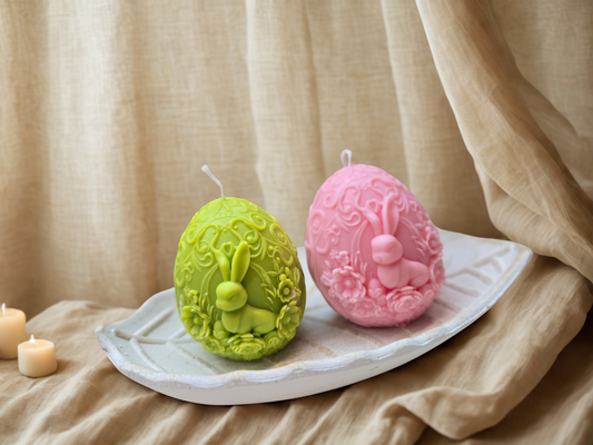 Ou decorativ handmade de Paște – „Ou de Poveste cu Iepuraș"