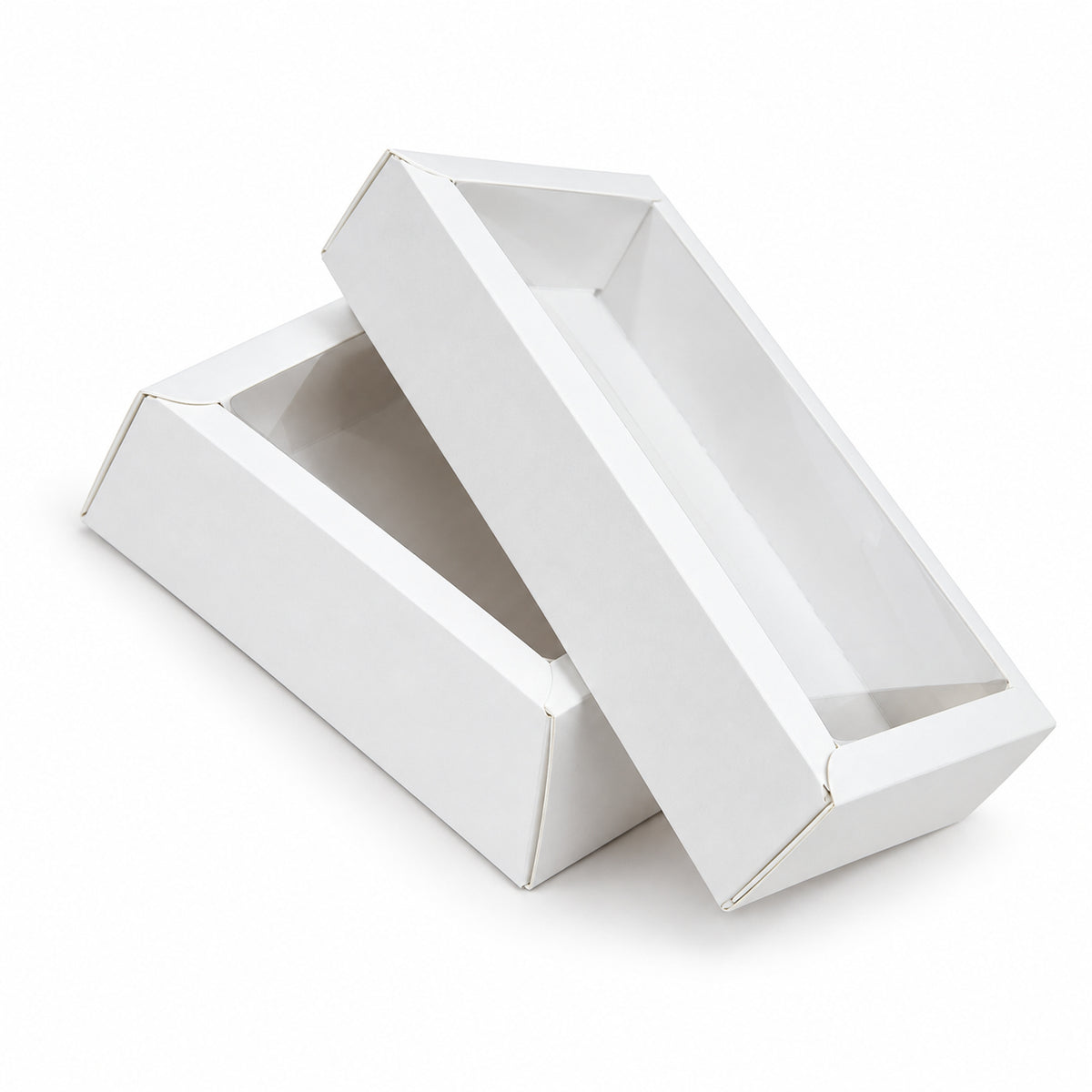Cutii handmade cu capac transparent 14x8x4 cm | Set 10 buc